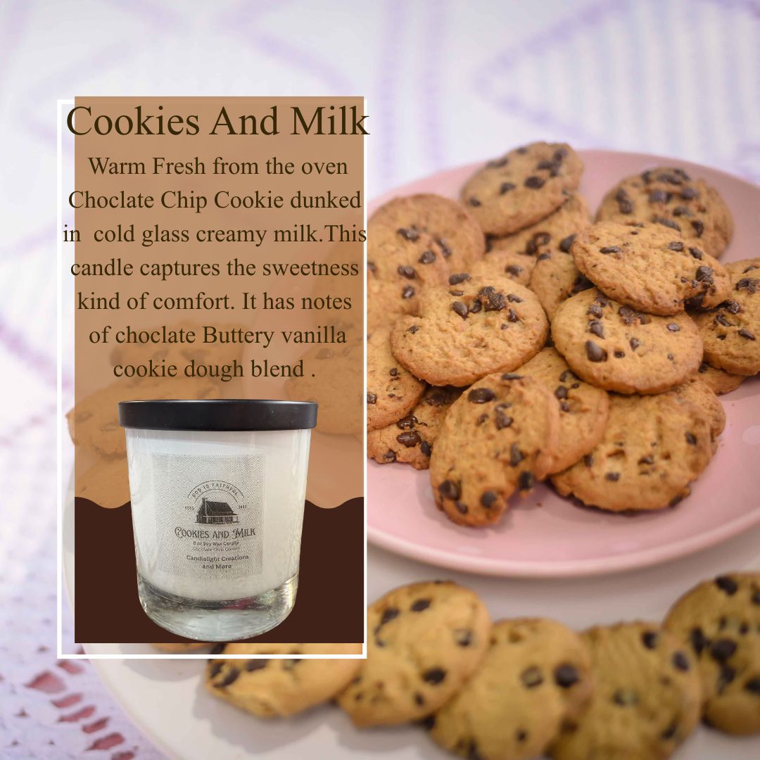 Soy cookies and Milk Candle